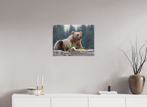 Bears and Blooms, Alaskan Coastal Brown Bear