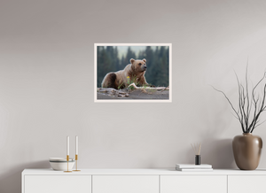Bears and Blooms, Alaskan Coastal Brown Bear